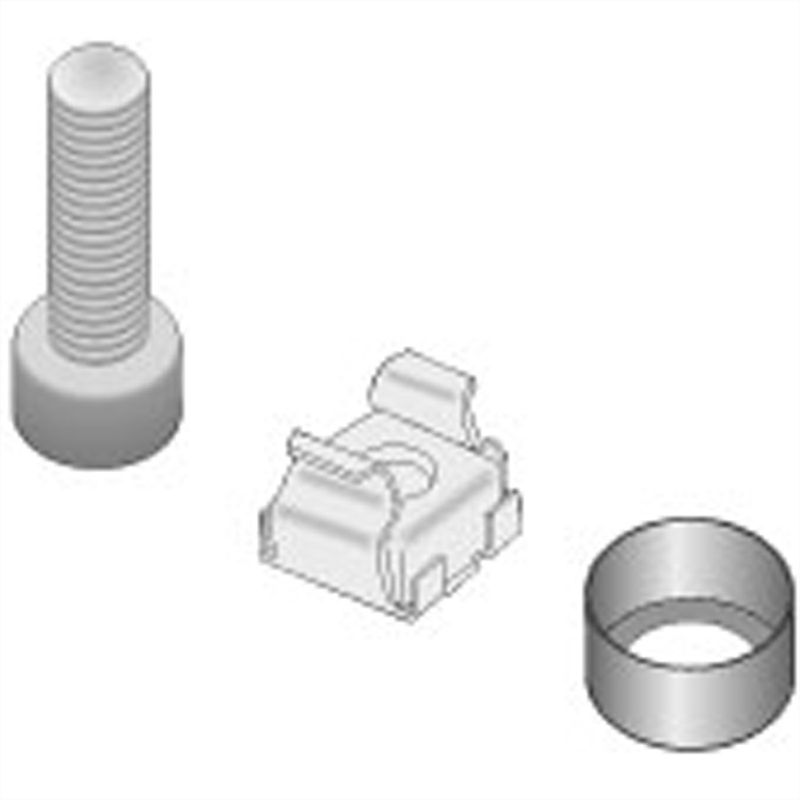SCHROFF Montagematerial für 19"-Komponenten, M6, 50fach