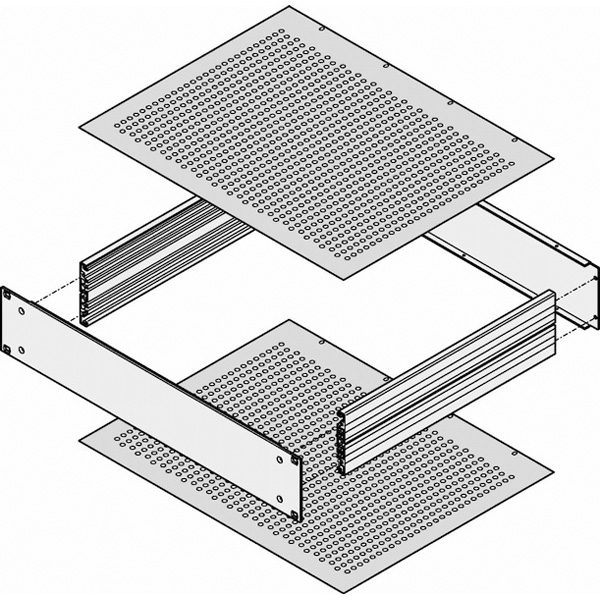 SCHROFF Abdeckbleche - ABDECKBLECH 340T PERFORIERT