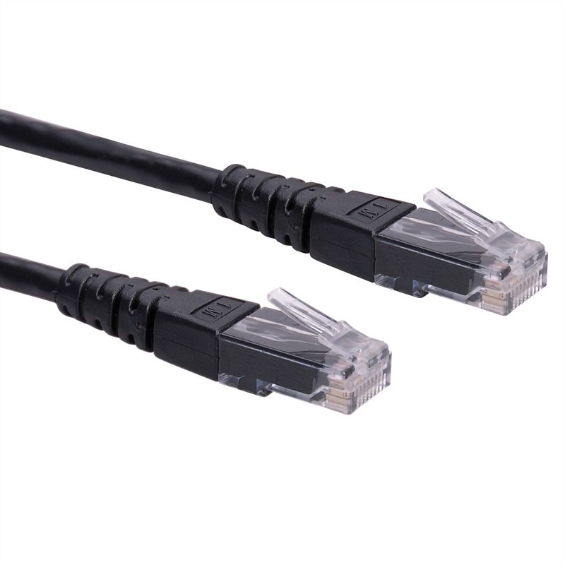 ROLINE Patchkabel Kat.6 (Class E) UTP, schwarz, 3 m