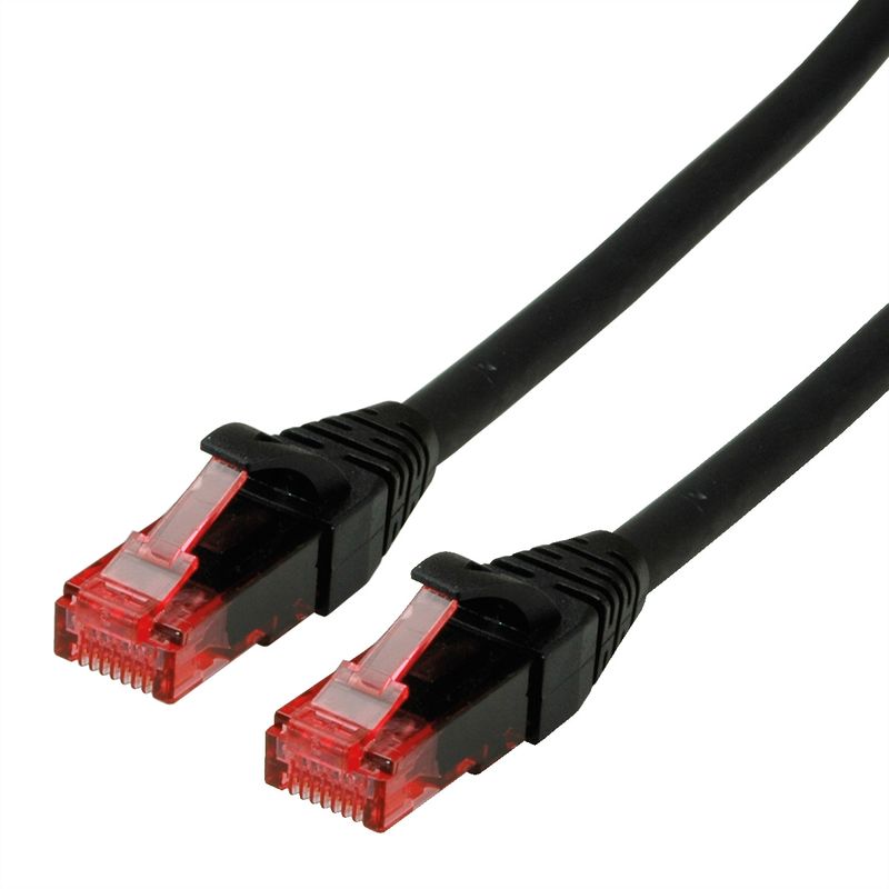 ROLINE Patchkabel Kat.6 UTP, Component Level, LSOH, schwarz, 0,5 m