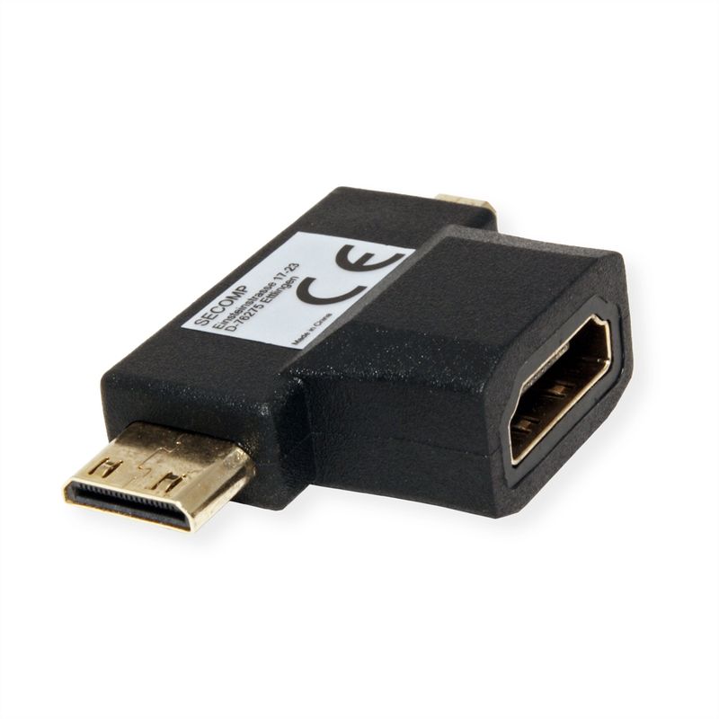 VALUE HDMI T-Adapter HDMI  - HDMI Mini + HDMI Micro