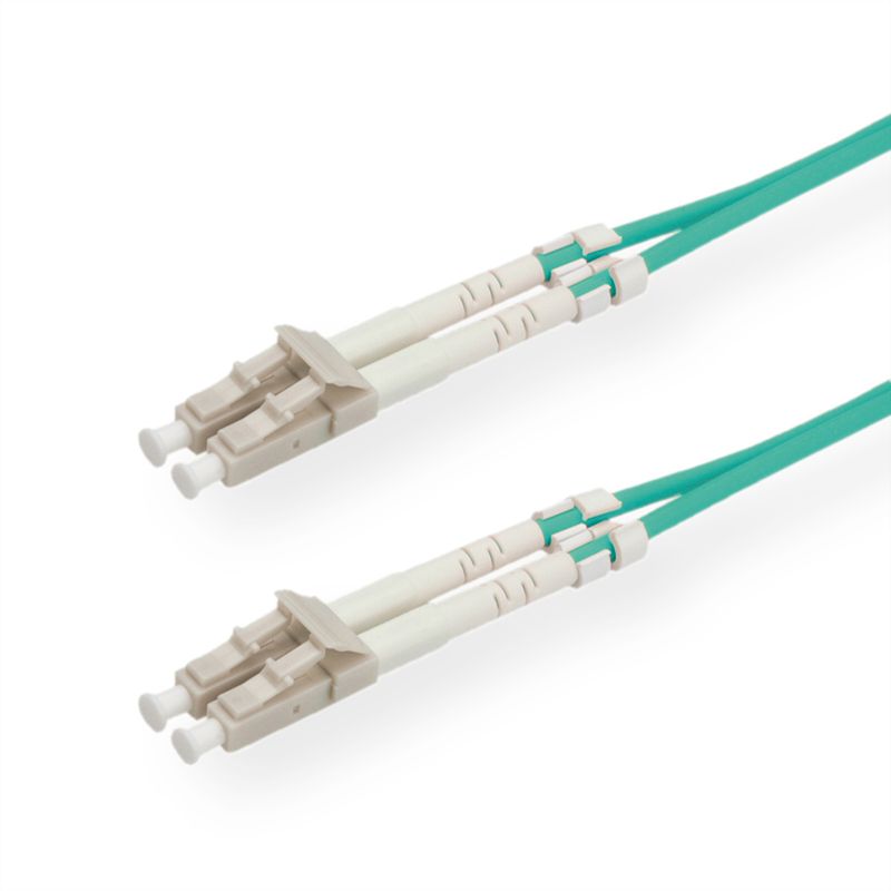 ROLINE LWL-Kabel 50/125µm OM3, LC/LC, türkis, 2 m