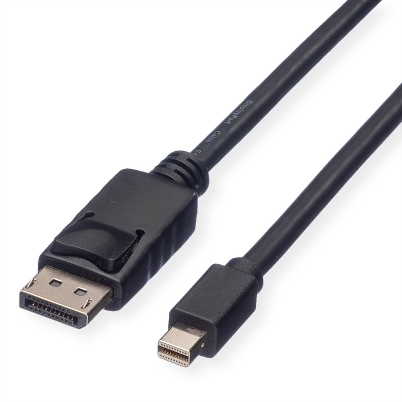 ROLINE DisplayPort Kabel, DP ST - Mini DP ST, schwarz, 1,5 m