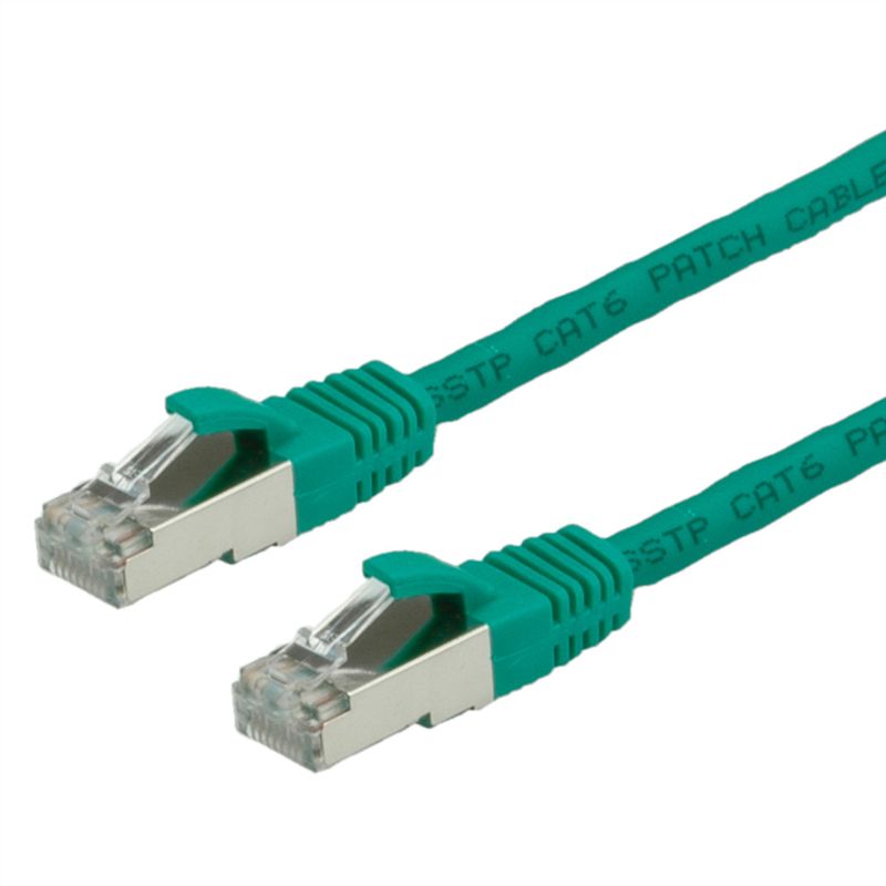 VALUE Patchkabel Kat.6 (Class E) S/FTP (PiMF), LSOH, grün, 2 m