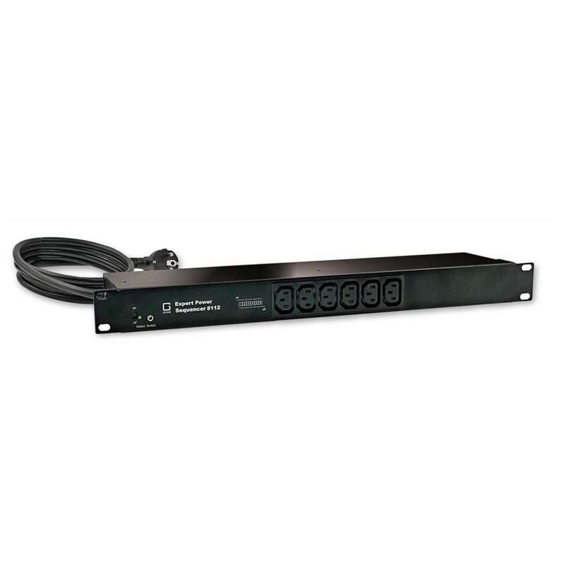 GUDE 8112-2 Expert Power Sequenzer 6x C13 mit Überspannungsschutz und Netzfilter