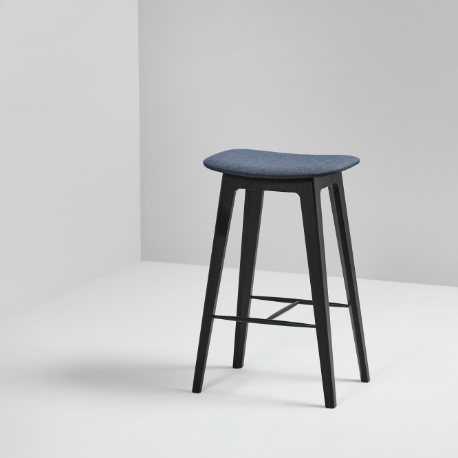 Sackit Barhocker Nordic Deep Blue 67cm Black Bleech Holz, 8593305