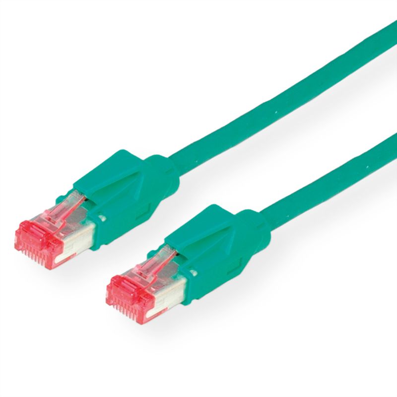 DÄTWYLER Patchkabel Kat.6 (Class E) S/FTP, CU 7702 flex LSOH, Hirose TM21, grün,