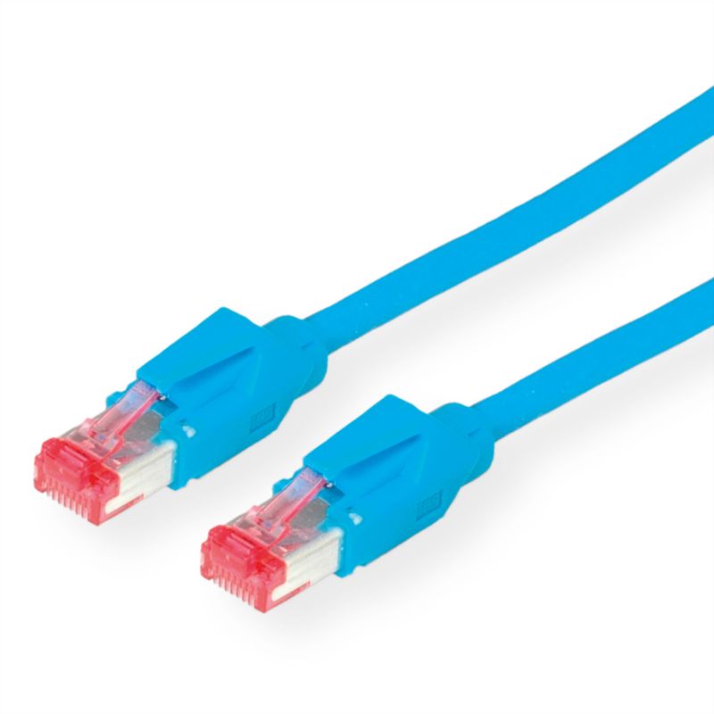 DÄTWYLER Patchkabel Kat.6 (Class E) S/FTP, CU 7702 flex LSOH, Hirose TM21, blau,