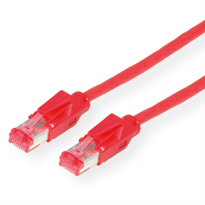 DÄTWYLER Patchkabel Kat.6 (Class E) S/FTP, CU 7702 flex LSOH, Hirose TM21, rot,