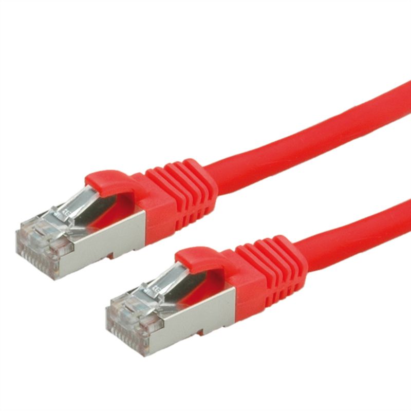 VALUE Patchkabel Kat.6 (Class E) S/FTP (PiMF), LSOH, rot, 1,5 m