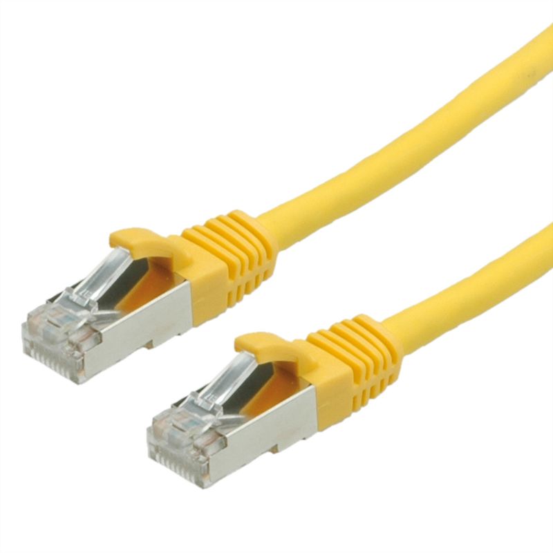 VALUE Patchkabel Kat.6 (Class E) S/FTP (PiMF), LSOH, gelb, 1 m