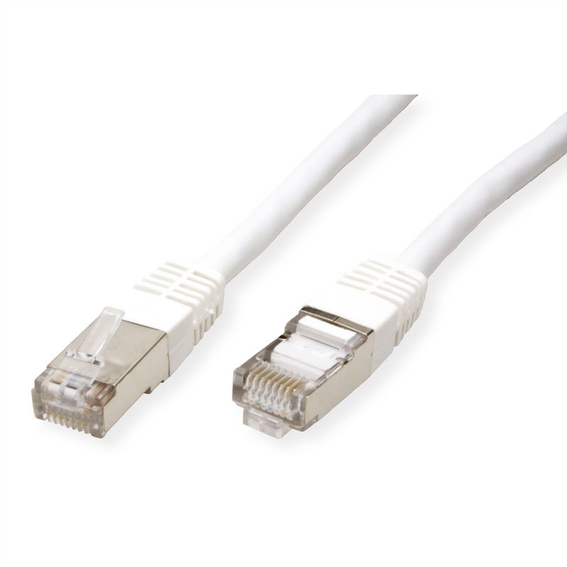 VALUE Patchkabel Kat.6 (Class E) S/FTP (PiMF), weiß, 7 m