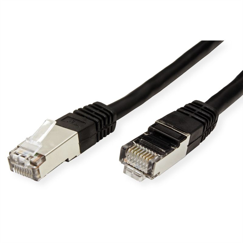 VALUE Patchkabel Kat.6 (Class E) S/FTP (PiMF), schwarz, 10 m