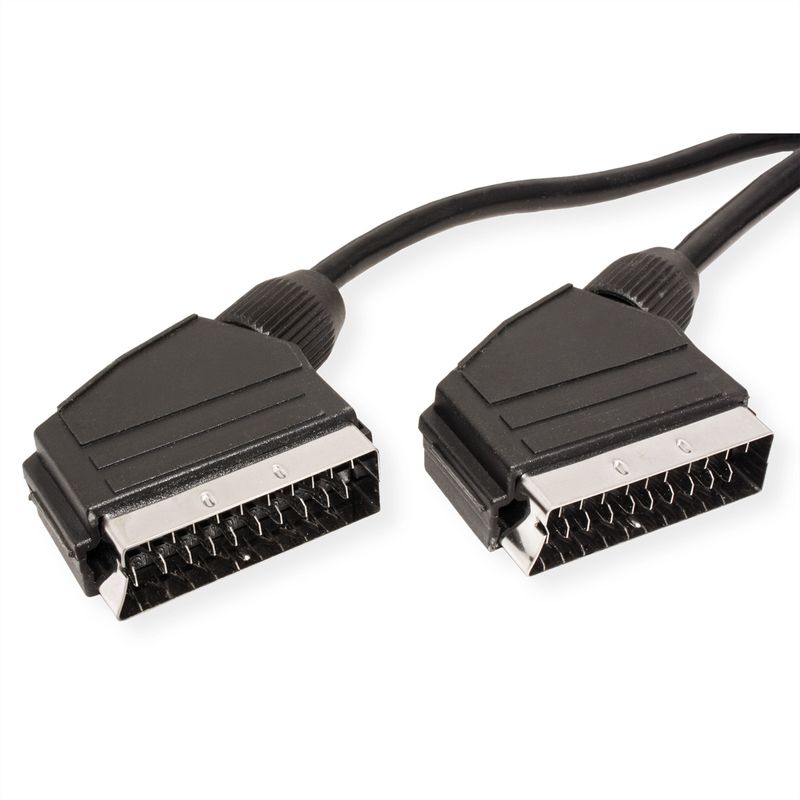 Scart Video-Kabel ST / ST, schwarz, 2 m
