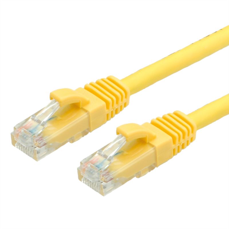 VALUE Patchkabel Kat.6 (Class E) UTP, LSOH, gelb, 1 m