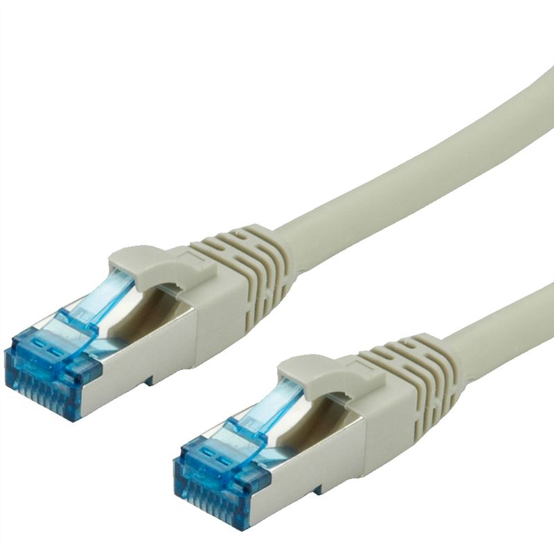 VALUE Patchkabel Kat.6A (Class EA) S/FTP (PiMF), LSOH, grau, 10 m