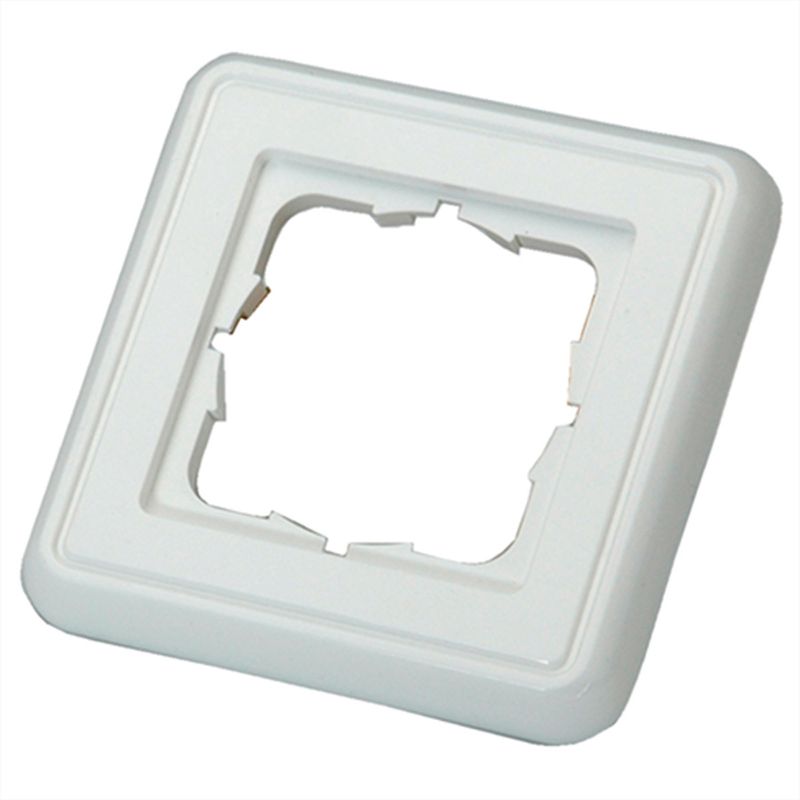 TELEGÄRTNER Abdeckrahmen 1-fach 80 x 80 mm, alpinweiß