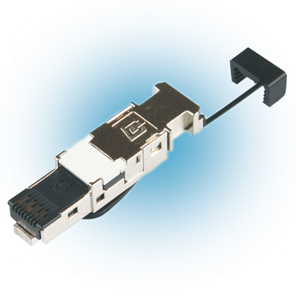 BTR E-DAT Industrie IP20, feldkonfektionierbarer RJ45-Stecker, schwarz
