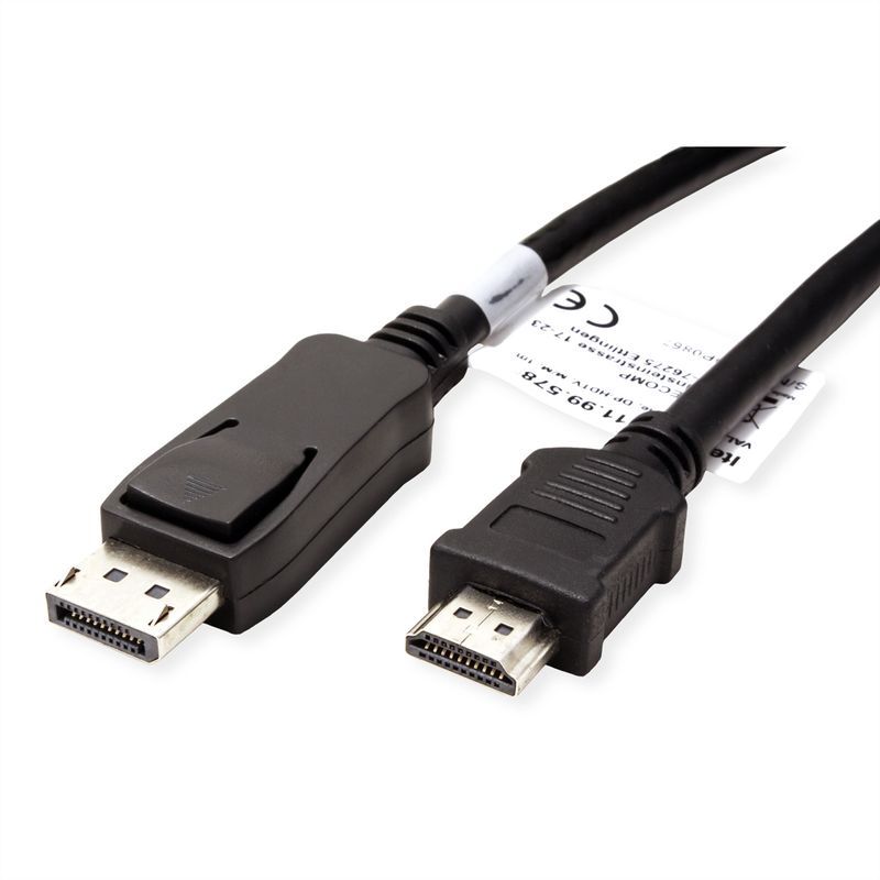 VALUE DisplayPort Kabel DP - HDTV, ST/ST, schwarz, 1,5 m