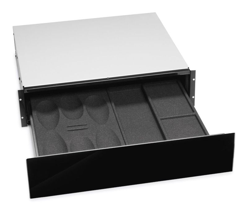 LIEBHERR  Zubehörschublade 15cm, Glas schwarz 9901085