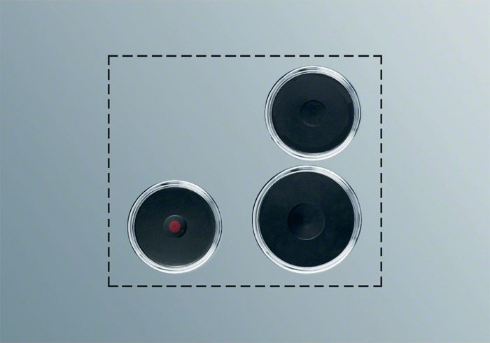 Electrolux Guss Kochmulde / Kochplatten-Set externe Bedienung Sonderform cm, PS+B32, 910302269