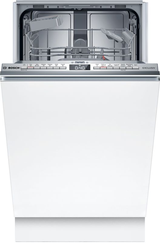 Bosch Serie 4, Vollintegrierter Geschirrspüler, 45 cm, SPD4ELX01D