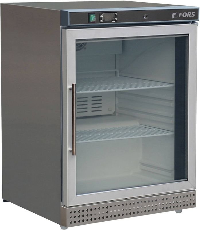 FORS  Displaygefrierschrank, Glastür, Edelstahl, ABS UFV 1200 GES