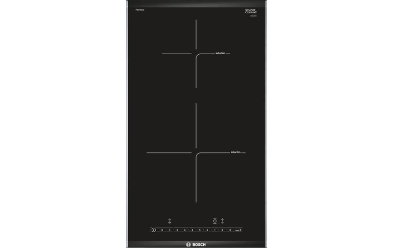 Bosch Serie 6, 30 cm, Schwarz, Mit Rahmen aufliegend, PIB375FB1E