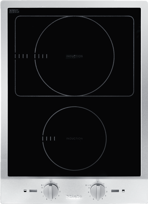 Miele Induktions-CombiSet CS 1222 I, 38 cm, 2 Kochzonen, Bräterzone