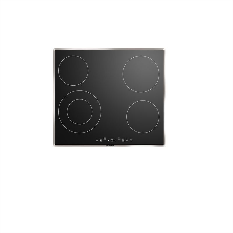 Grundig Ceran-Kochfeld GIEV 613420 E, mit Edelstahlramen