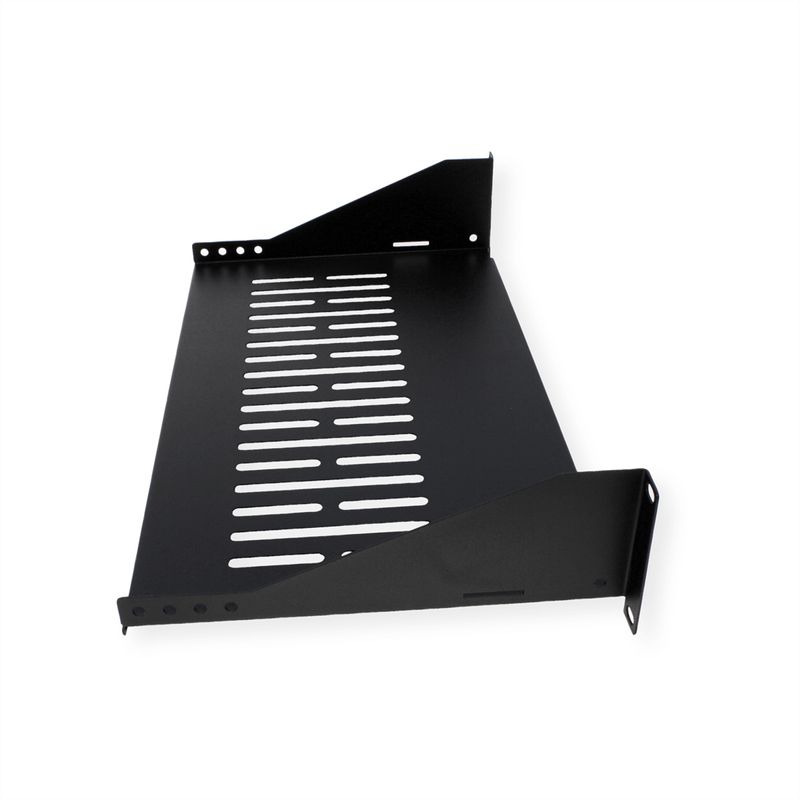 VALUE 19"-Geräteträger, 485 x 250mm, 2HE, max. 10kg, schwarz