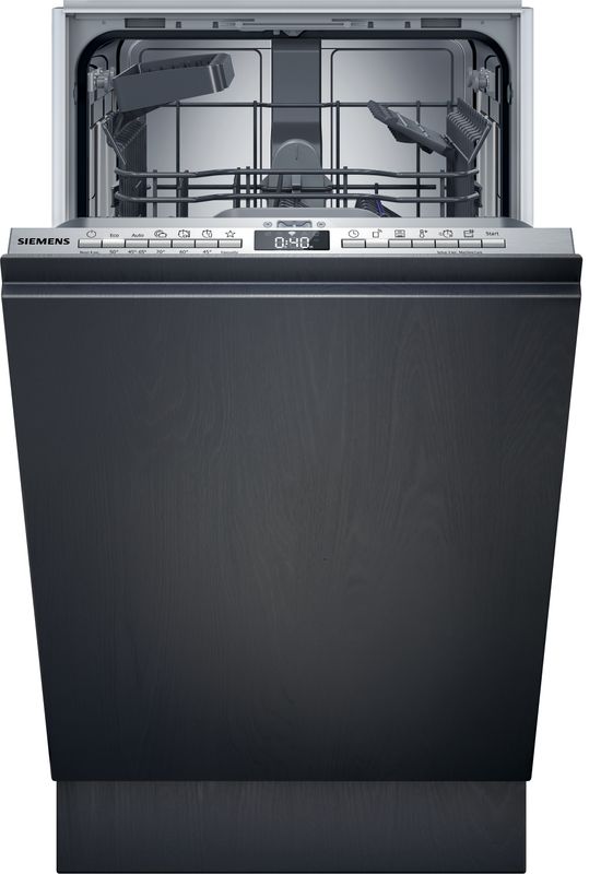 Siemens iQ300, Vollintegrierter Geschirrspüler, 45 cm, varioHinge für besondere Einbausituationen, SR93EX25LE, ID SR93EX25LE