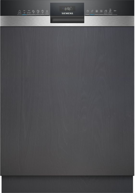 Siemens iQ300, Teilintegrierter Geschirrspüler, 60 cm, Gebürsteter Stahl, SN53ES21AE, ID SN53ES21AE
