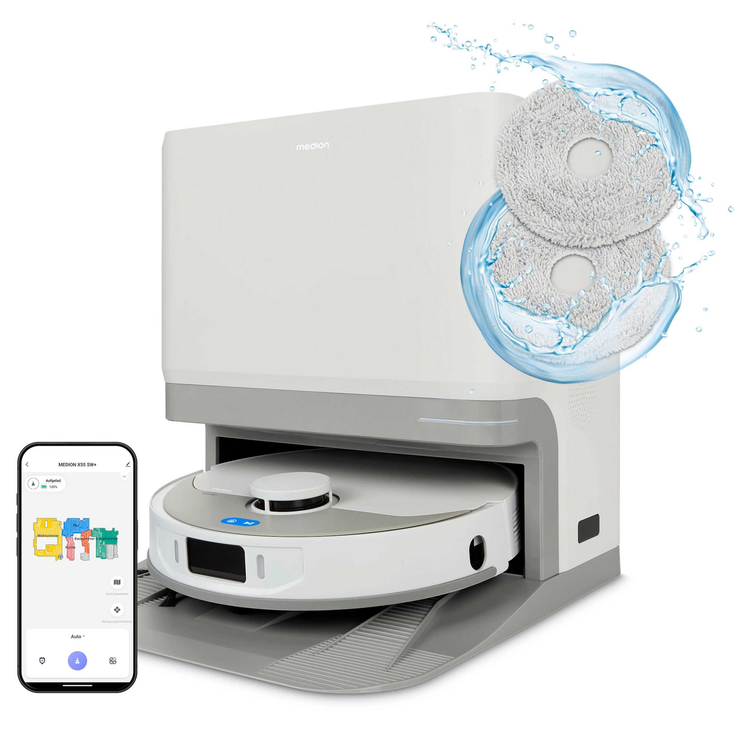 LIFE X55 SW+ Saugroboter mit Absaugstation (MD 12039)