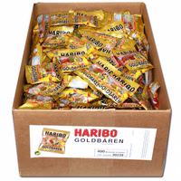 Haribo Goldbären Minibeutel, Fruchtgummi, 400 Beutel Haribo Goldbären Minibeutel, Fruchtgummi, 400 Beutel Bild 1