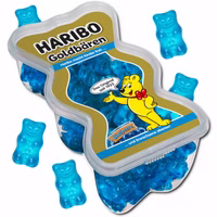 Haribo Goldbären Blaubeere, Fruchtgummi, 450g Dose Haribo Goldbären Blaubeere, Fruchtgummi, 450g Dose Bild 1
