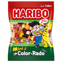 Haribo Mini Color-Rado Fruchtgummi Lakritz 20 Beutel je 160g Haribo Mini Color-Rado Fruchtgummi Lakritz 20 Beutel je 160g Bild 2