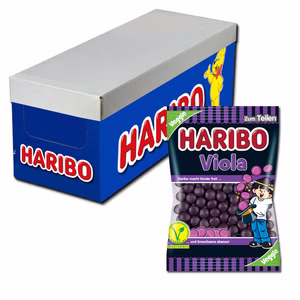 Haribo Viola, Lakritz-Dragees, 24 Beutel, 125g Haribo Viola, Lakritz-Dragees, 24 Beutel, 125g Bild 1
