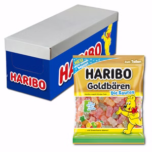 Haribo sauer Goldbären, Fruchtgummi, 18 Beutel je 175g Haribo sauer Goldbären, Fruchtgummi, 18 Beutel je 175g Bild 1
