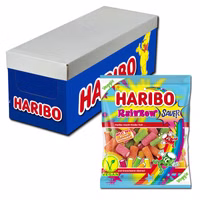 Haribo Rainbow sauer, Fruchtgummi, 22 Beutel je 160g Haribo Rainbow sauer, Fruchtgummi, 22 Beutel je 160g Bild 1