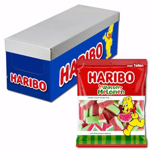 Haribo Wassermelonen, Fruchtgummi, Schaumzucker, 15 Beutel je 160g Bild 1