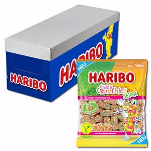 Haribo Crazy Crunchies Stixx, Fruchtgummi, 18 Beutel je 160g Haribo Crazy Crunchies Stixx, Fruchtgummi, 18 Beutel je 160g Bild 1