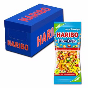Haribo Mini Pico-Balla Taschenpackung, 12 Beutel je 65g Haribo Mini Pico-Balla Taschenpackung, 12 Beutel je 65g Bild 1