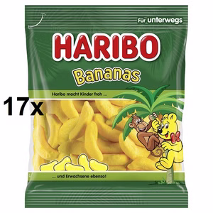 Haribo Bananas, Schaumzucker, 17 Beutel je 100g Bild 1