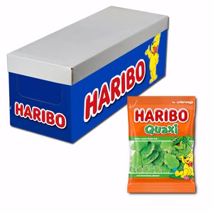 Haribo Quaxi, Frösche, Fruchtgummi, 17 Beutel je 100g Haribo Quaxi, Frösche, Fruchtgummi, 17 Beutel je 100g Bild 1