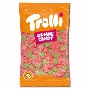 Trolli Sour Strawbies, Fruchtgummi, 1 kg Beutel Bild 1