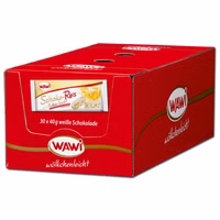 Wawi Schoko-Reis weiße Schokolade, Puffreis, 30 Riegel Wawi Schoko-Reis weiße Schokolade, Puffreis, 30 Riegel Bild 1