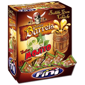 Fini Piratenfass Mojito Kaugummi, Pirate Barrels Gum 200 Stk Bild 1