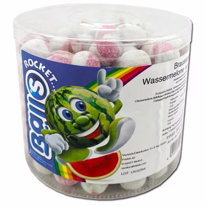 Rocket Balls Brausebälle Wassermelone 200 Stück Rocket Balls Brausebälle Wassermelone 200 Stück Bild 1