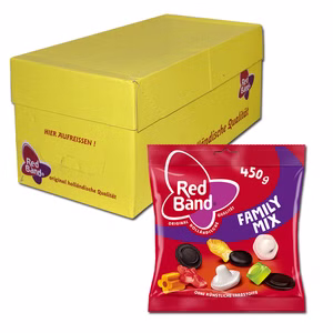Red Band Family Mix Fruchtgummi 12 Beutel je 450g Red Band Family Mix Fruchtgummi 12 Beutel je 450g Bild 1